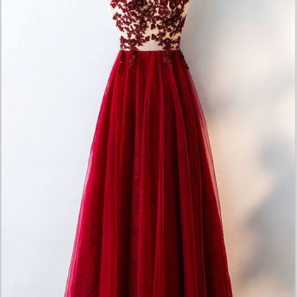 Sexy Appliques Prom Dress,long Prom Dresses, Prom..