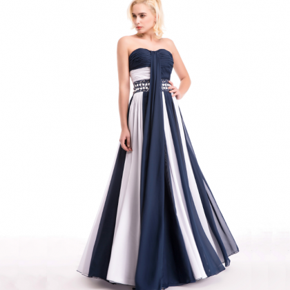Charming Off The Shoulder Pleat Beading Prom..