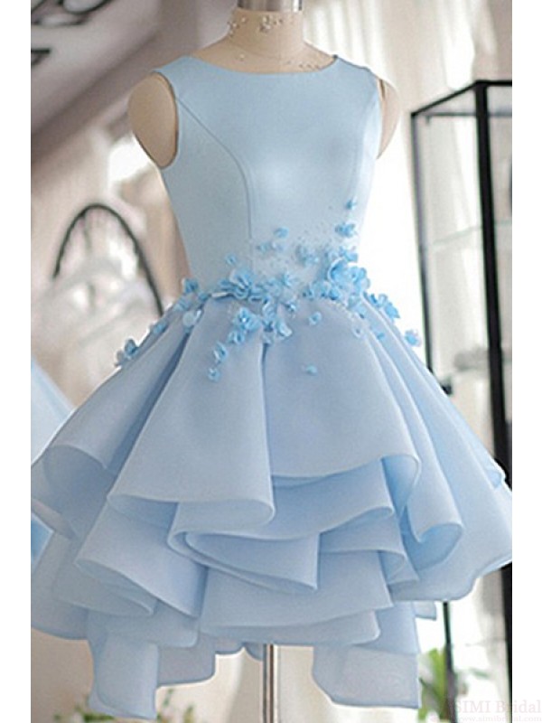 sky blue party dresses