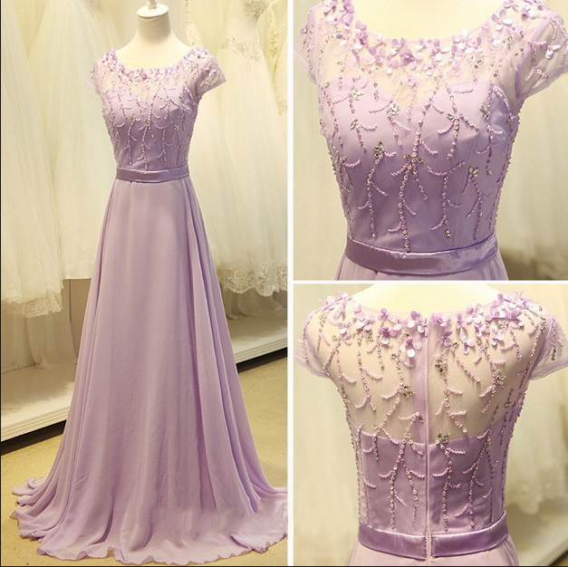light purple long sleeve dress